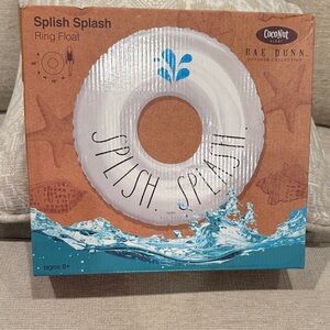 Rae Dunn Splish Splash Ring Float with Blue Accents New